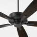 Ovation 60 inch Matte Black with Matte Black/Walnut Blades Ceiling Fan