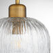 Meriam 1 Light 10 inch Brushed Brass Pendant Ceiling Light