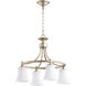 Rossington 4 Light 21 inch Aged Silver Leaf Chandelier Ceiling Light