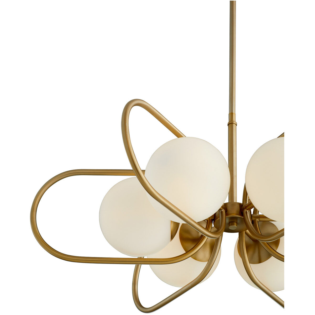Belmont 6 Light 30 inch Aged Brass Chandelier Ceiling Light
