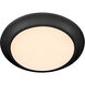 LED Disk 1 Light 7.5 inch Matte Black Indoor/Outdoor Flush Mount