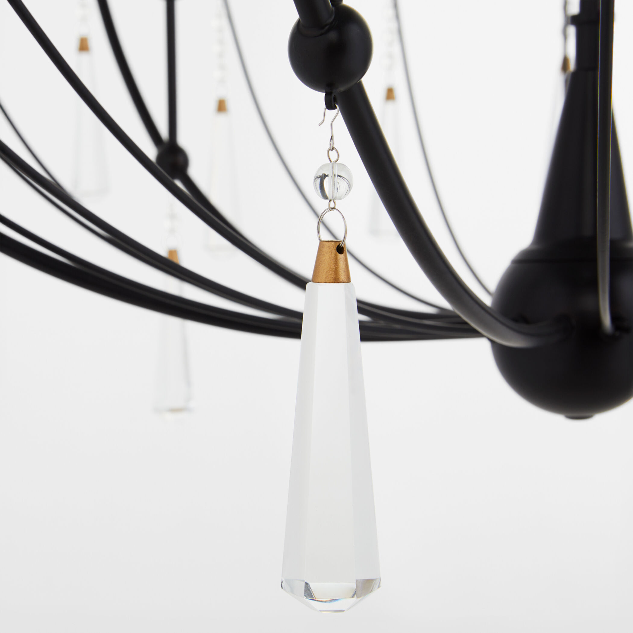 Eloise 6 Light 37.25 inch Matte Black Chandelier Ceiling Light