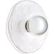 Del Rey 8 inch Brushed Brass/Studio White Wall Sconce Wall Light