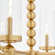 Lee Boulevard 6 Light 29 inch Aged Brass Chandelier Ceiling Light