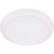 LED Disk 1 Light 9.5 inch Studio White Indoor/Outdoor Flush Mount