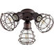 Fort Worth LED Oiled Bronze Patio Fan Light Kit