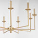 Eldorado 9 Light Aged Brass Chandelier Ceiling Light