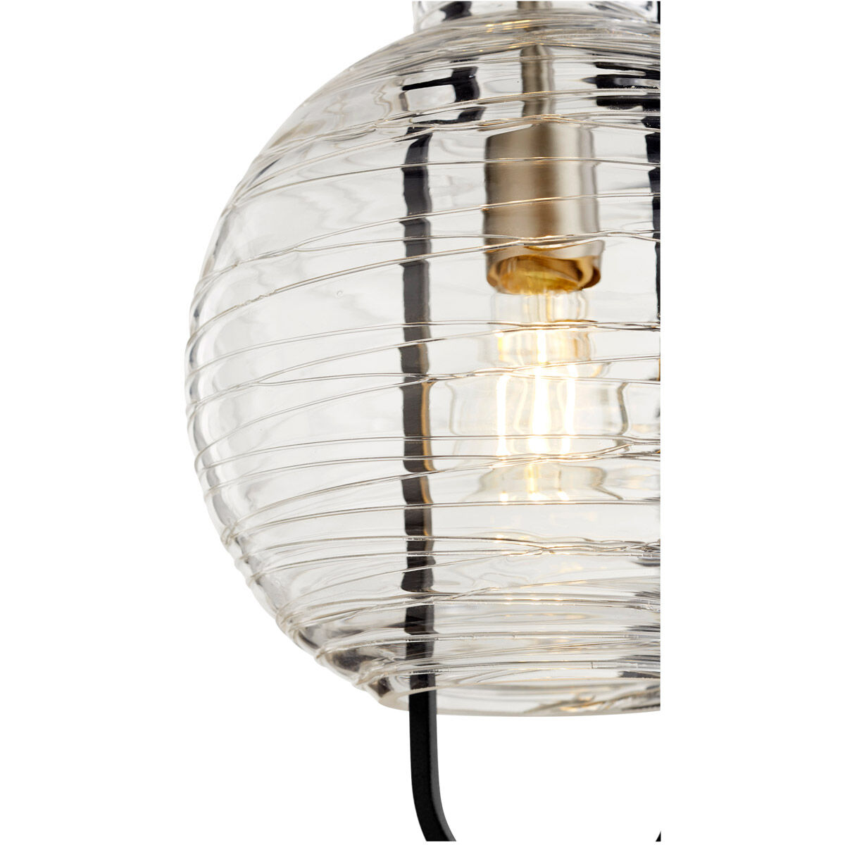 Fort Worth 1 Light 9.5 inch Noir and Satin Nickel Pendant Ceiling Light