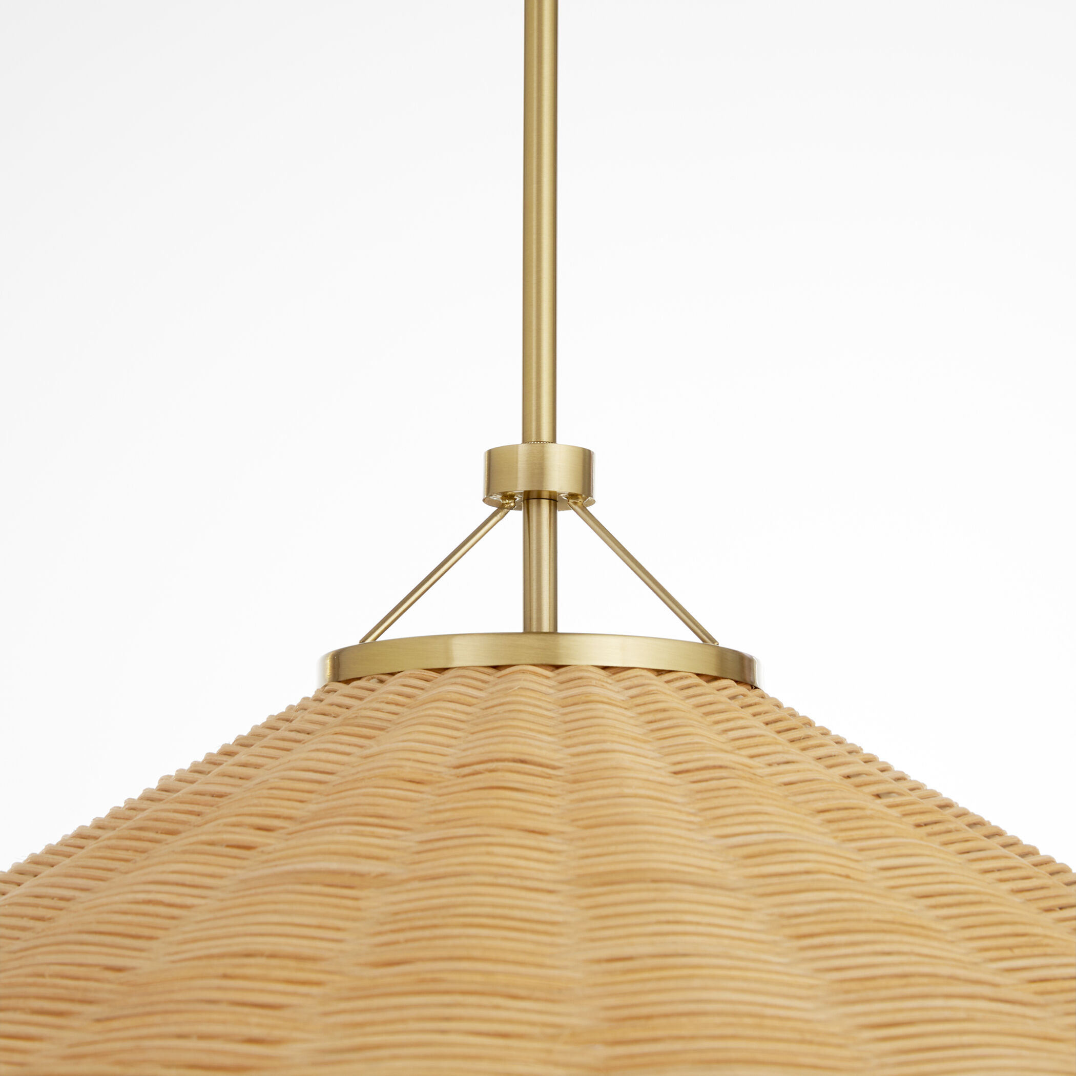 Cona 3 Light 24 inch Aged Brass Pendant Ceiling Light