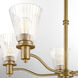 Lawton 5 Light 28 inch Brushed Brass Chandelier Ceiling Light