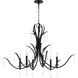 Majesty 6 Light 22.5 inch Matte Black Chandelier Ceiling Light