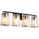 Prestige 4 Light 33 inch Matte Black Vanity Light Wall Light