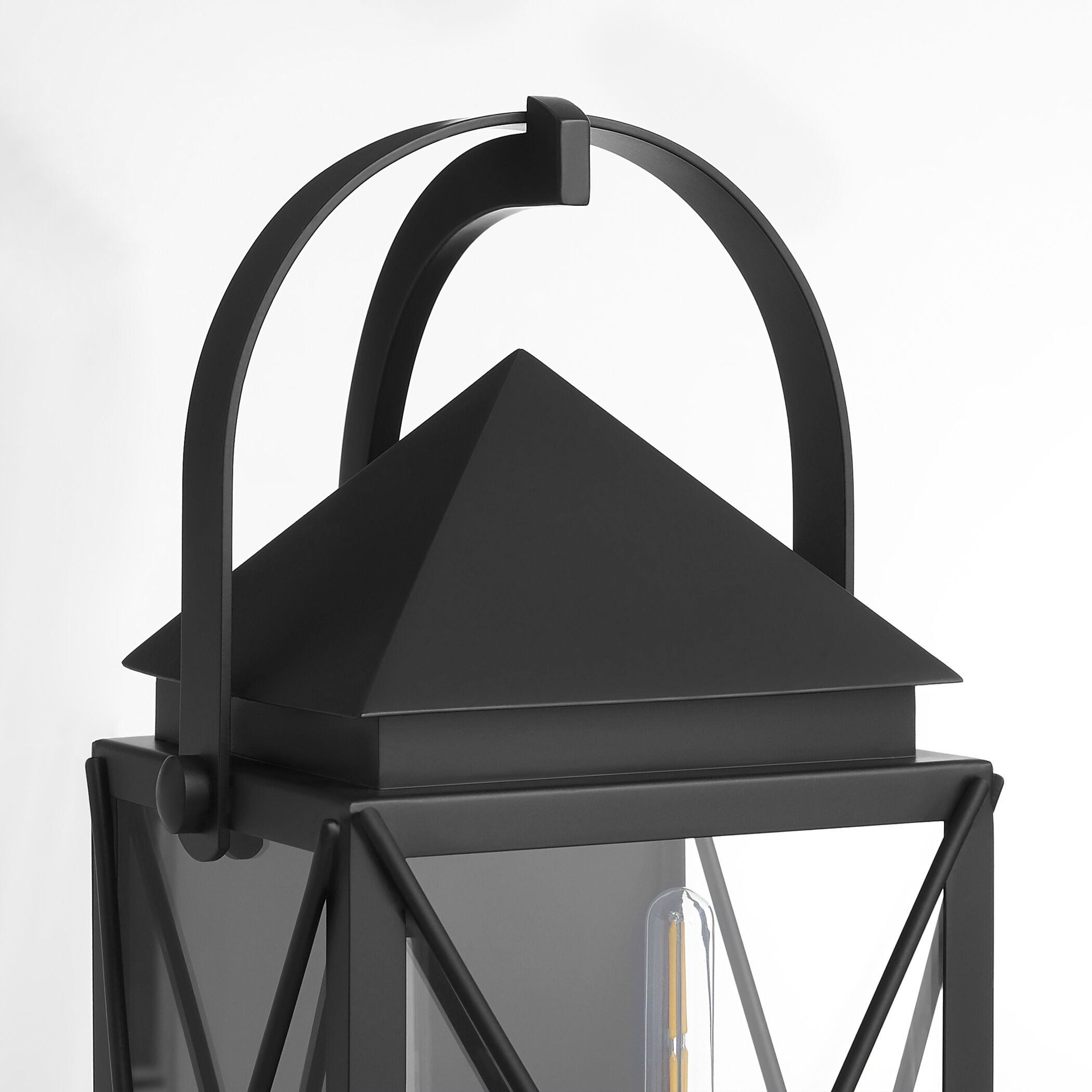 Mystic 2 Light 19.5 inch Matte Black Outdoor Wall Lantern