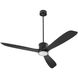 Portland 58 inch Matte Black Patio Fan