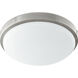 Fort Worth LED 12 inch Satin Nickel Flush Mount Ceiling Light 