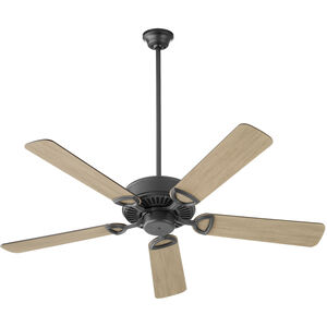 Estate 52 inch Matte Black with Matte Black/Weathered Gray Blades Ceiling Fan