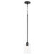 Tribute 1 Light 5 inch Matte Black Pendant Ceiling Light
