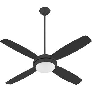 Expo 52 inch Matte Black with Matte Black/Weathered Gray Blades Ceiling Fan