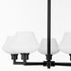 Cassini 5 Light 27.75 inch Matte Black Chandelier Ceiling Light in Aged Brass