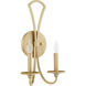 Maryse 2 Light 9 inch Aged Brass Wall Mount Wall Light
