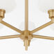 Cassini 5 Light 27.75 inch Aged Brass Chandelier Ceiling Light in Matte Black