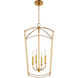 Mantle 4 Light 15.00 inch Foyer Pendant