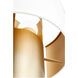 Fort Worth 1 Light 12 inch Studio White and Aged Brass Wall Sconce Wall Light