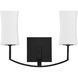Ayala Wall Mount Wall Light in Matte Black