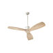 Lurus 64 inch Satin Nickel with Weathered Gray Blades Ceiling Fan