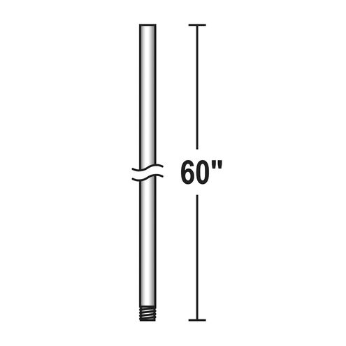 Fan Accessory Galvanized Universal Fan Downrod in 60 in.