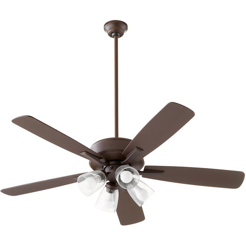 Ovation 52 inch Oiled Bronze with Oiled Bronze/Weathered Oak Blades Ceiling Fan