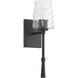 Goodwin 1 Light 4.75 inch Matte Black Wall Mount Wall Light in 16 in.