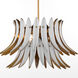 Aldridge 3 Light 30 inch Brushed Brass and Studio White Pendant Ceiling Light