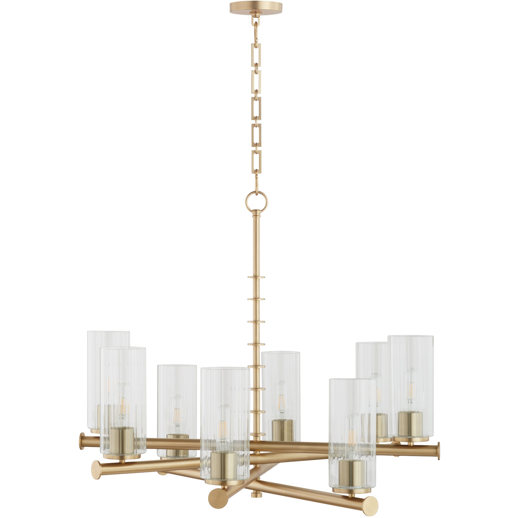Mercier 8 Light 32 inch Aged Brass Chandelier Ceiling Light