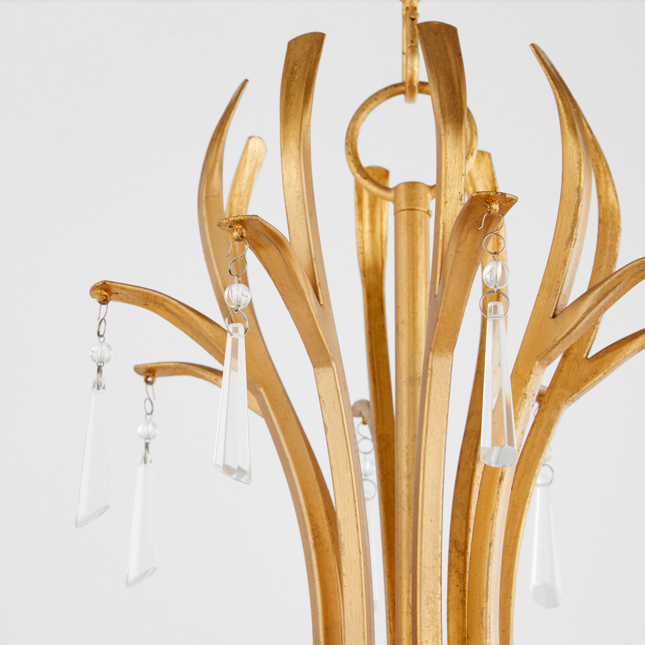 Majesty 8 Light 45 inch Gold Leaf Chandelier Ceiling Light