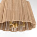 Anton 3 Light 16 inch Brushed Brass Pendant Ceiling Light