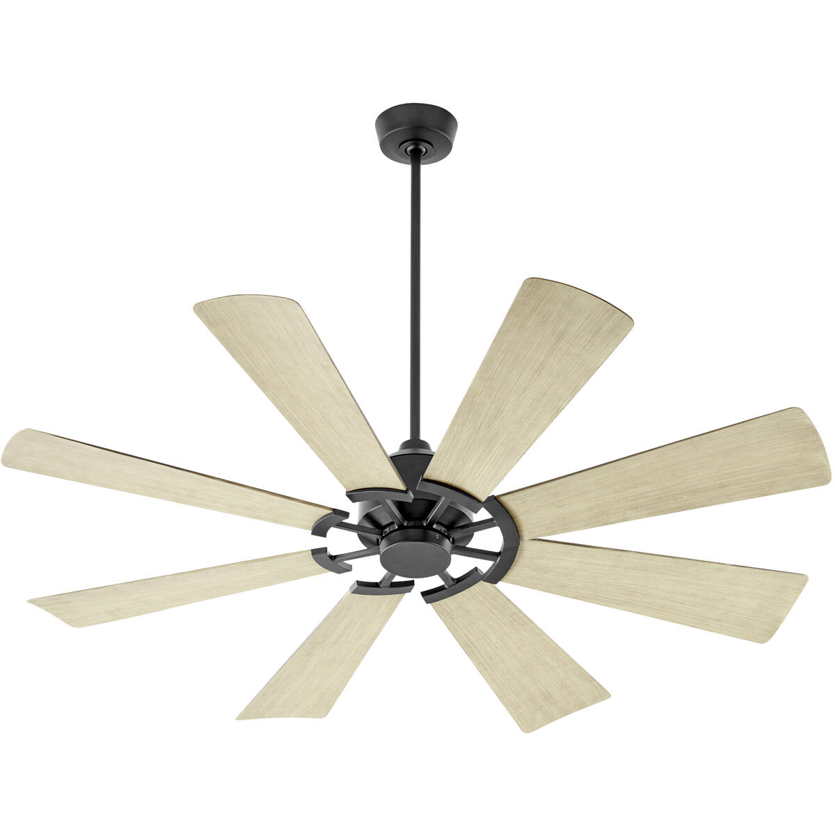 Mod 60 inch Matte Black with Weathered Gray Blades Patio Fan