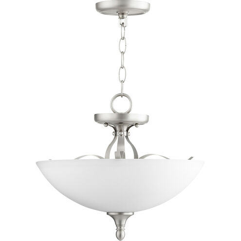 Jardin 3 Light 15 inch Satin Nickel Dual Mount Pendant Ceiling Light