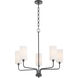 Charlotte 5 Light 27 inch Matte Black Chandelier Ceiling Light