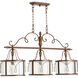 Salento Island Light Ceiling Light in Vintage Copper