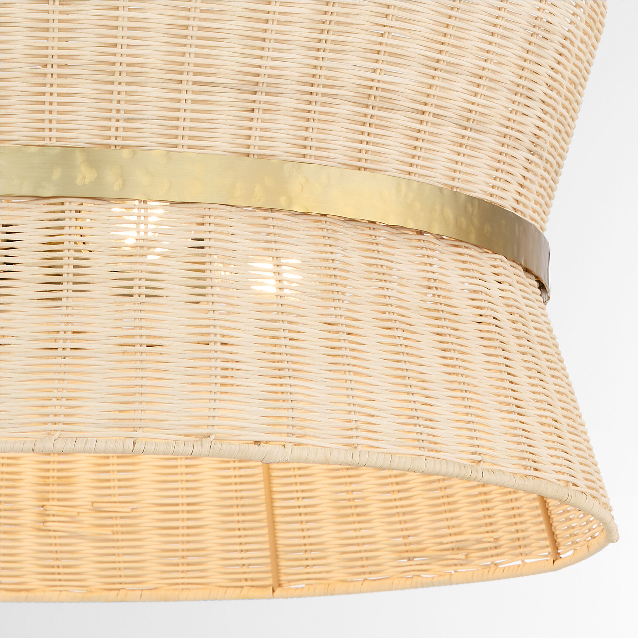 Fairview 4 Light 24.5 inch Brushed Brass Pendant Ceiling Light