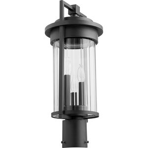 Dimas 3 Light 20 inch Noir Outdoor Post Lantern