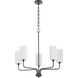 Charlotte 5 Light 27 inch Matte Black Chandelier Ceiling Light