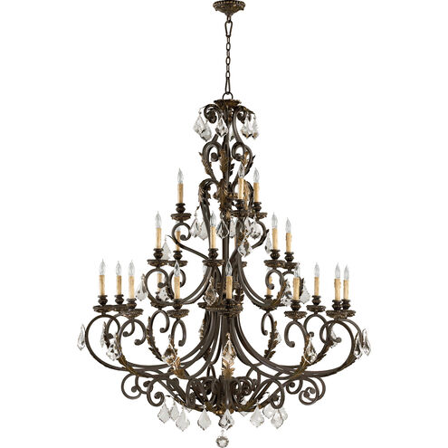 Rio Salado 21 Light 51 inch Toasted Sienna With Mystic Silver Chandelier Ceiling Light