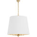 Karnes 6 Light 26 inch Aged Brass Pendant Ceiling Light
