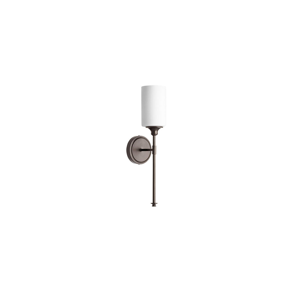 Celeste Wall Mount Wall Light in Oiled Bronze, Satin Opal