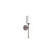 Celeste Wall Mount Wall Light in Oiled Bronze, Satin Opal