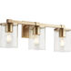 Bolton 3 Light 22 inch Aged Brass Vanity Light Wall Light