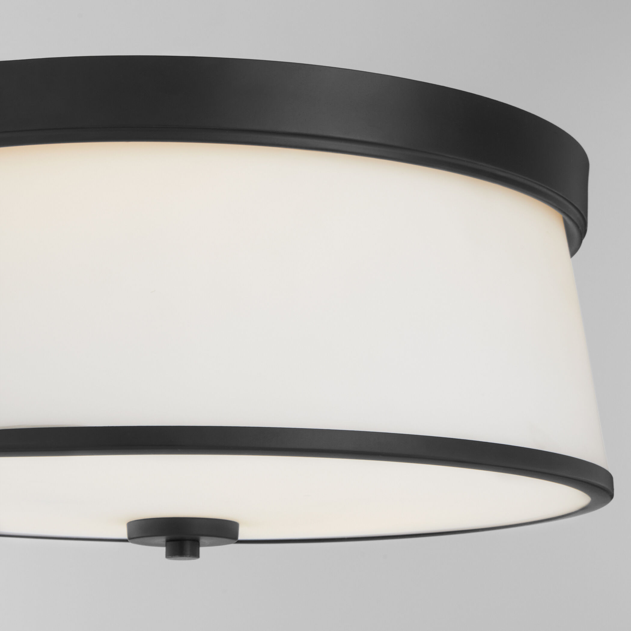 Weir 3 Light 16 inch Matte Black Flush Mount Ceiling Light