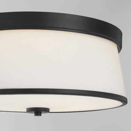 Weir 3 Light 16 inch Matte Black Flush Mount Ceiling Light